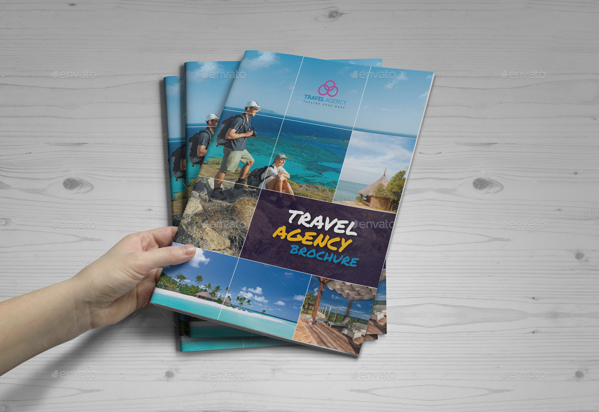 Travel Agency Brochure Catalog InDesign Template 4, Print Templates
